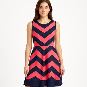 Knit Works Chevron Print Sleeveless‎ Girls Dress Size 16 Party Casual